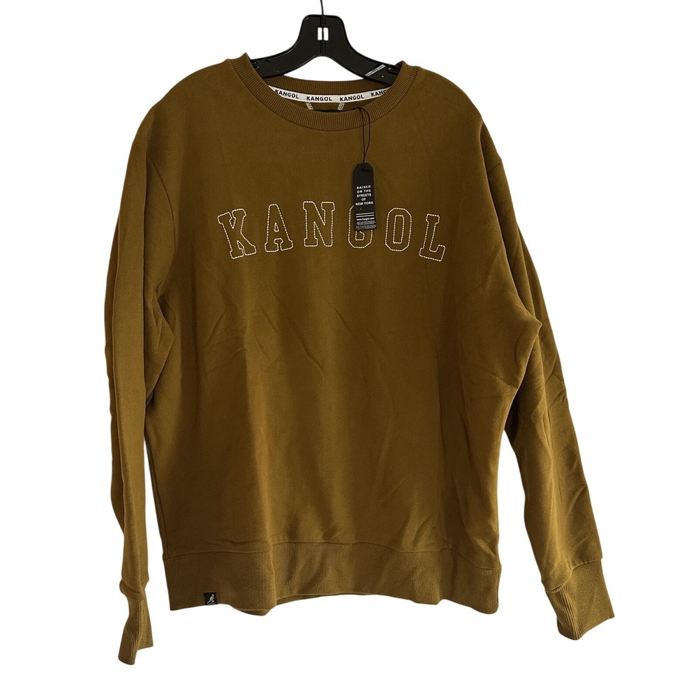 Brand New Kangol - Born British Men's XL Tapenade‎ Crewneck Fleece Pullover